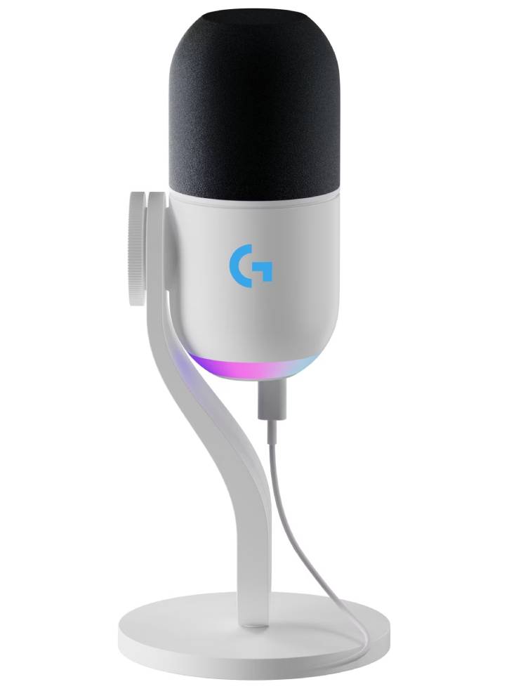 Logitech Yeti Gx Dynamic Rgb Gaming Mic & Lightsync, Off-white