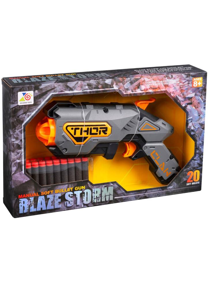 Gonher Blaze Storm Manual Soft Bullet Gun (42066)