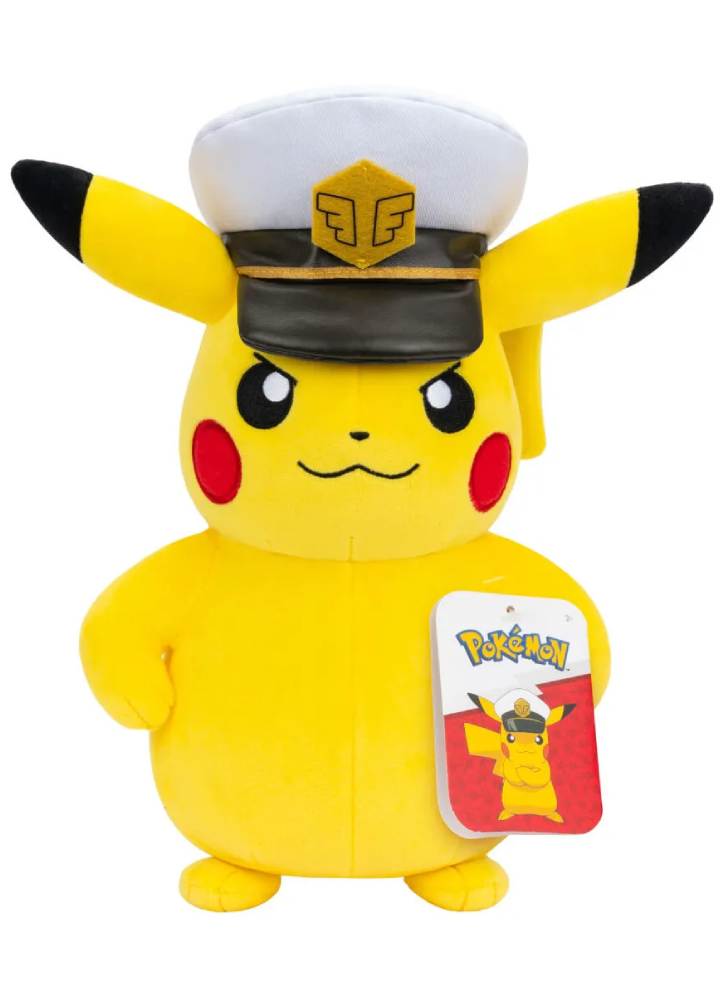 Pokemon Captain Pikachu Plush 20cm (pkw4295)