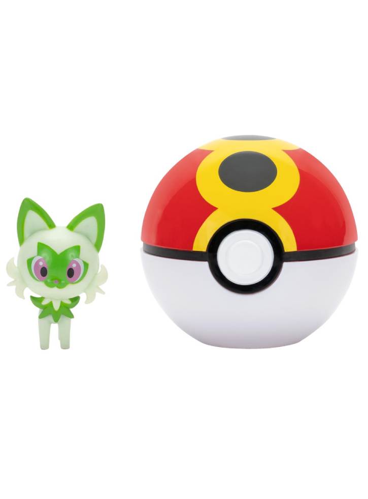 Pokemon Clip N Go Sprigatito With Repeat Ball (pkw4151)