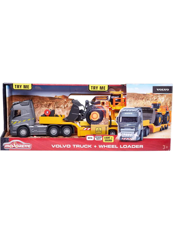 Majorette Volvo Fh-16 Truck + Wheel Loader