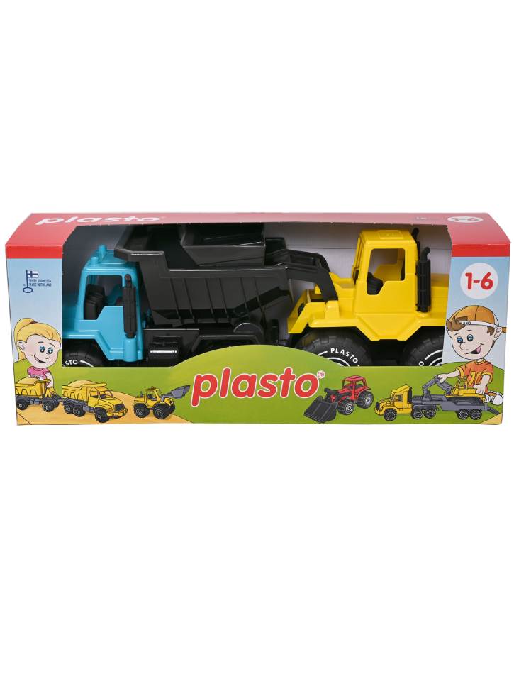 Plasto Truck And Shoveldozer (1629000box)