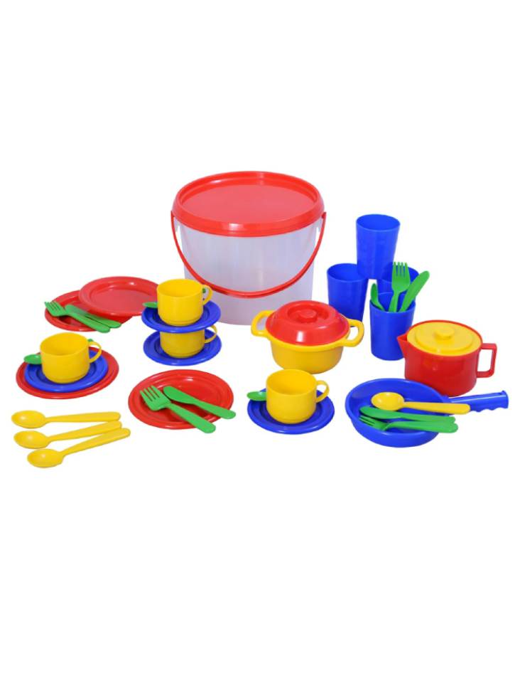 Plasto Kitchen Set In Bucket 39 Parts (1501000)