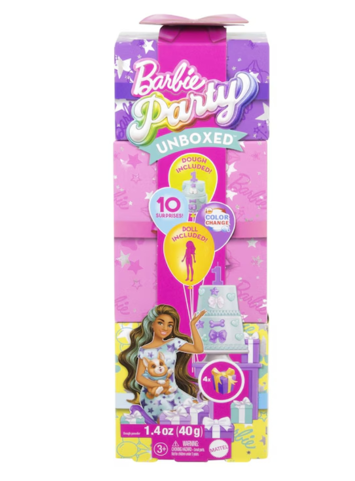 Barbie Party Unboxed Brunette Doll