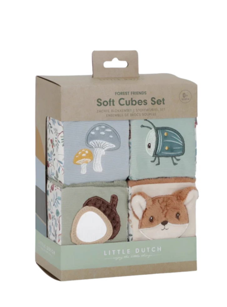 Little Dutch Set Of Soft Cubes Forest Friends