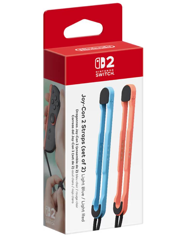 Joy-con 2 Strap Pair Light Blue/light Red