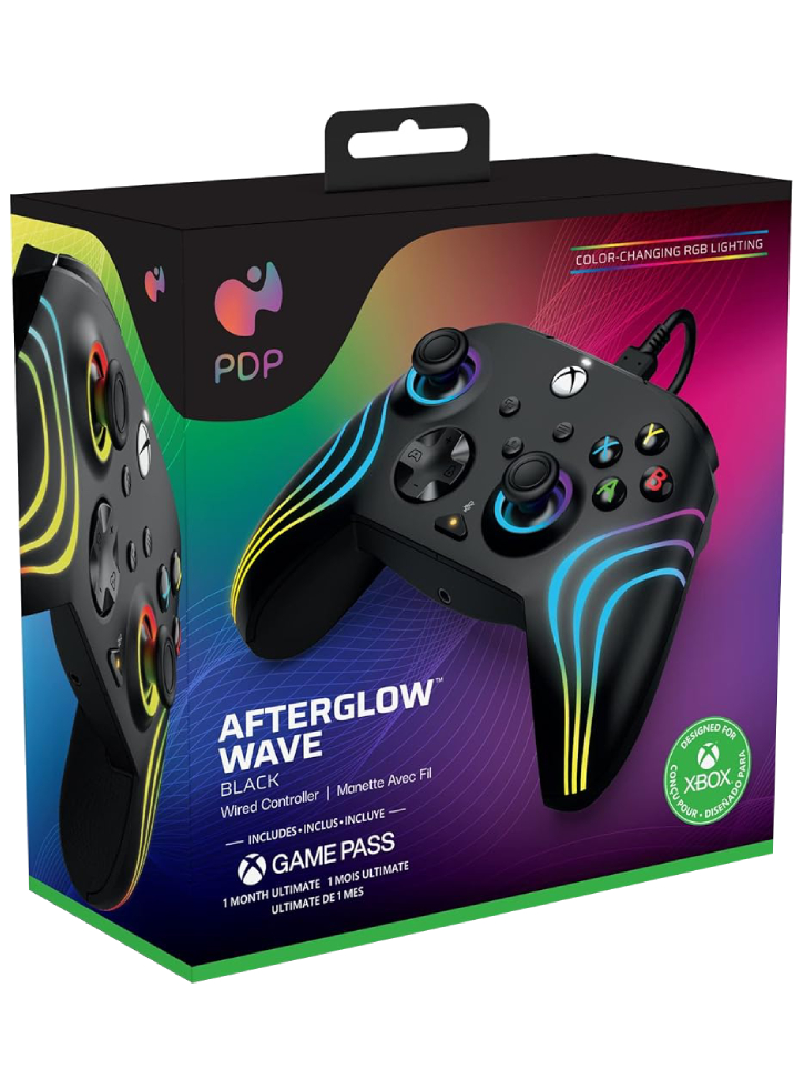 Pdp Afterglow Wave Wired Controller Black