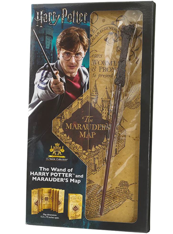 Harry Potter Wand And Marauders Map Blister