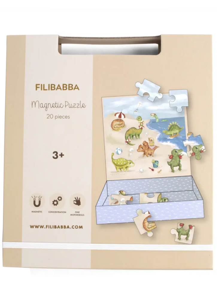 Filibabba Magnetic Game Dino Beach Puzzle (fi-03586)