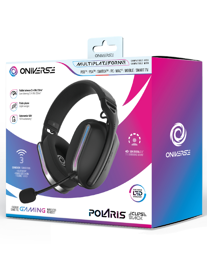 Oniverse Wireless Gaming Headset Polaris Eclipse Black