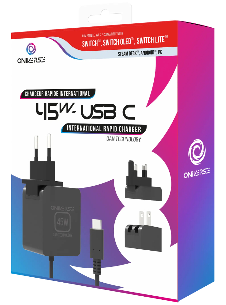 Oniverse Nsw International Fast Charger 45w Black