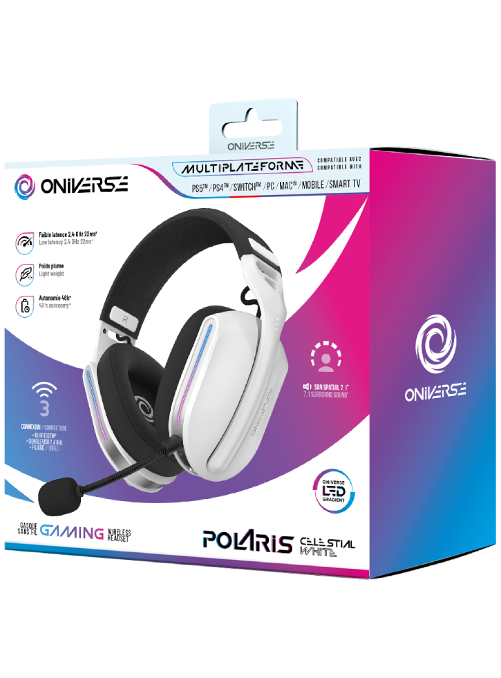 Oniverse Wireless Headset Polaris Celestial White