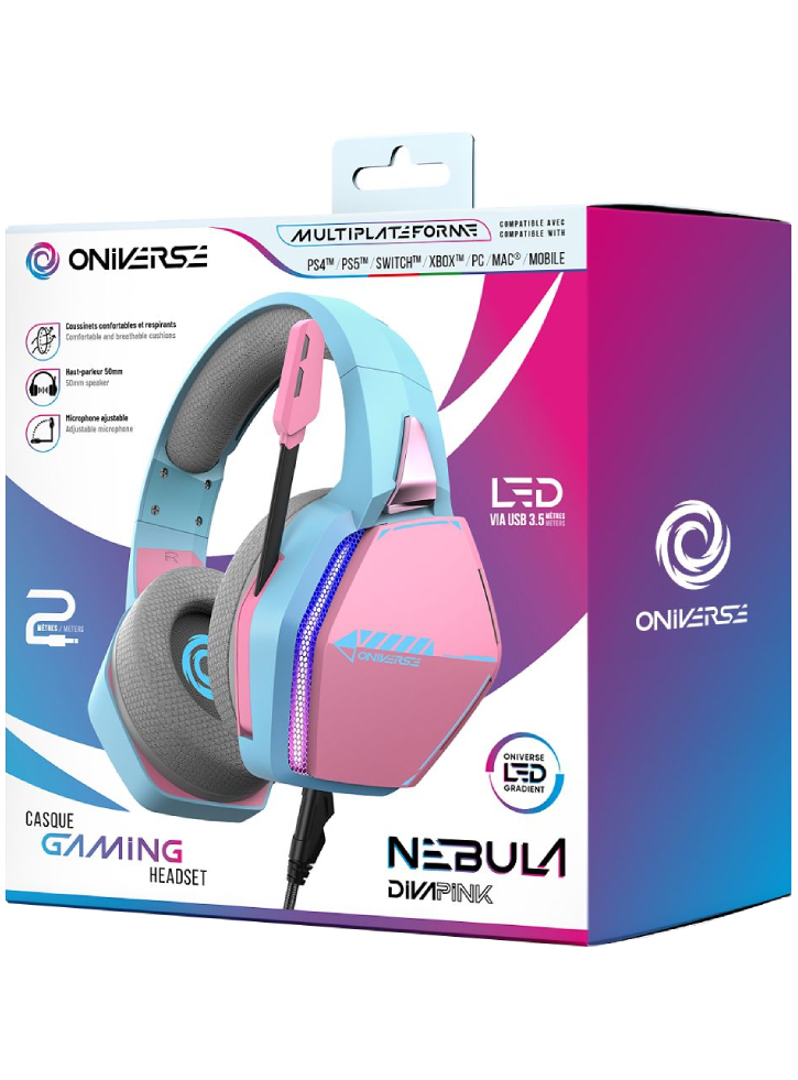 Oniverse Headset Nebula Diva Pink