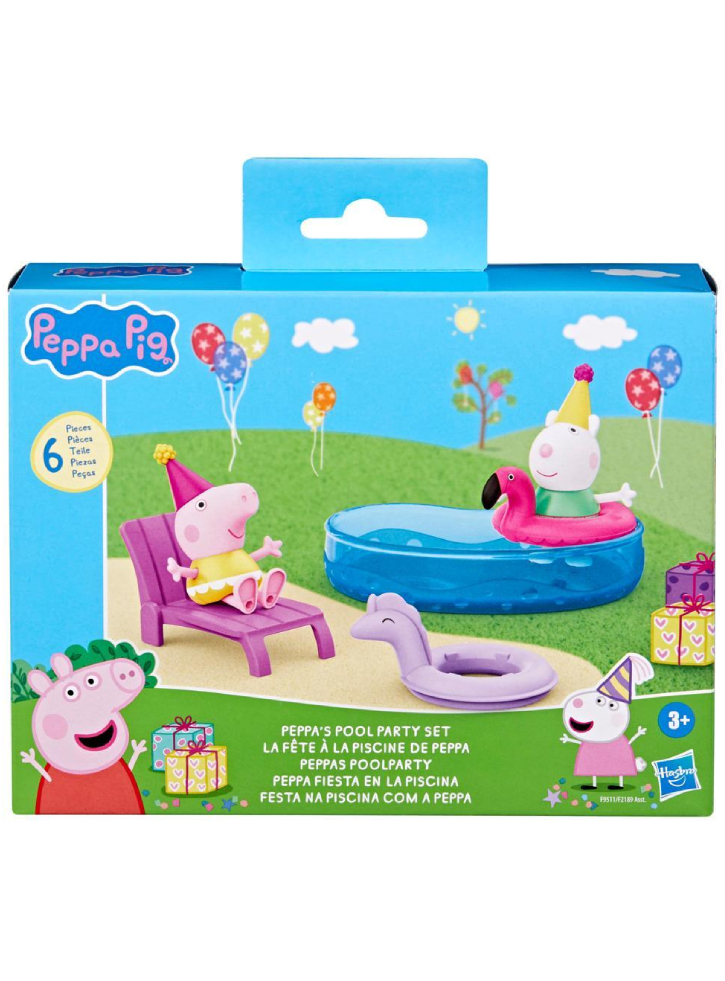 Peppa Pig Peppa\'s Moments Peppa\'s Pool Party Set (f9511)