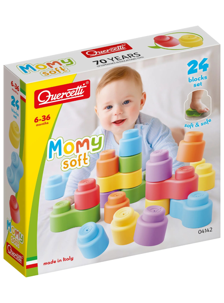 Quercetti Momy Soft Soft Building Blocks (qu-4141)