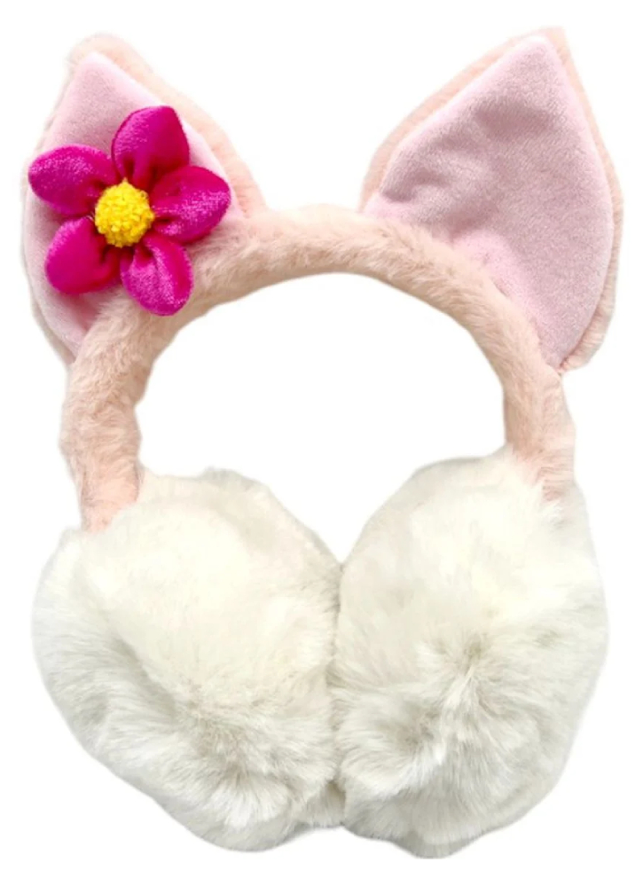 Tinka Plush Earmuffs Flower (8-800417)