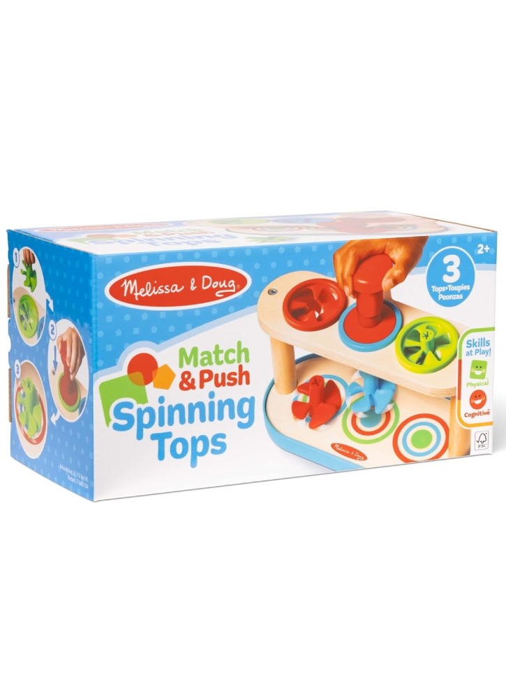 Melissa & Doug Match & Push Spin Top (31812)