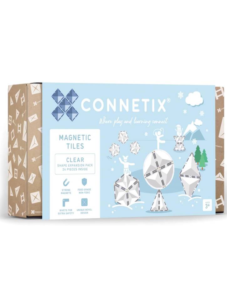 Connetix Clear Shape Expansion Pack 24 Pieces (ct-c-00024-sh)