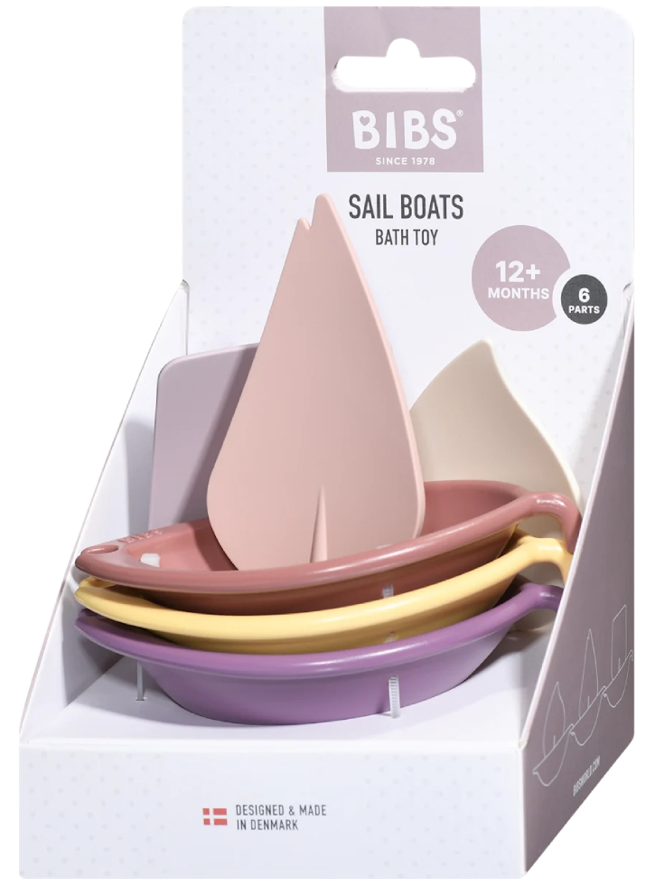 Bibs Sail Boats Pink Mix (4100200)