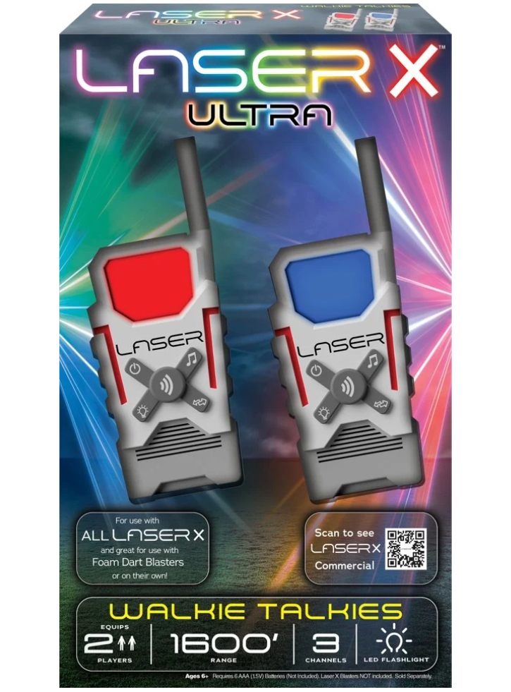 Laser X Walkie Talkies 2 Pcs (20335)