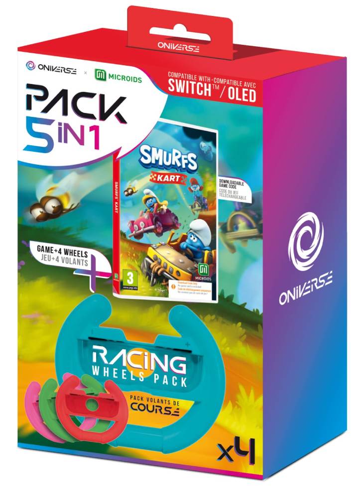 Oniverse 4 Wheels + Smurfs Kart (code In Box)