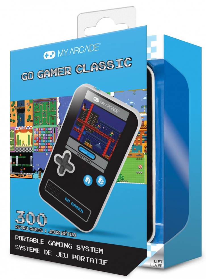 My Arcade Go Gamer Classic 308 Games Negra Azul 6.25cm