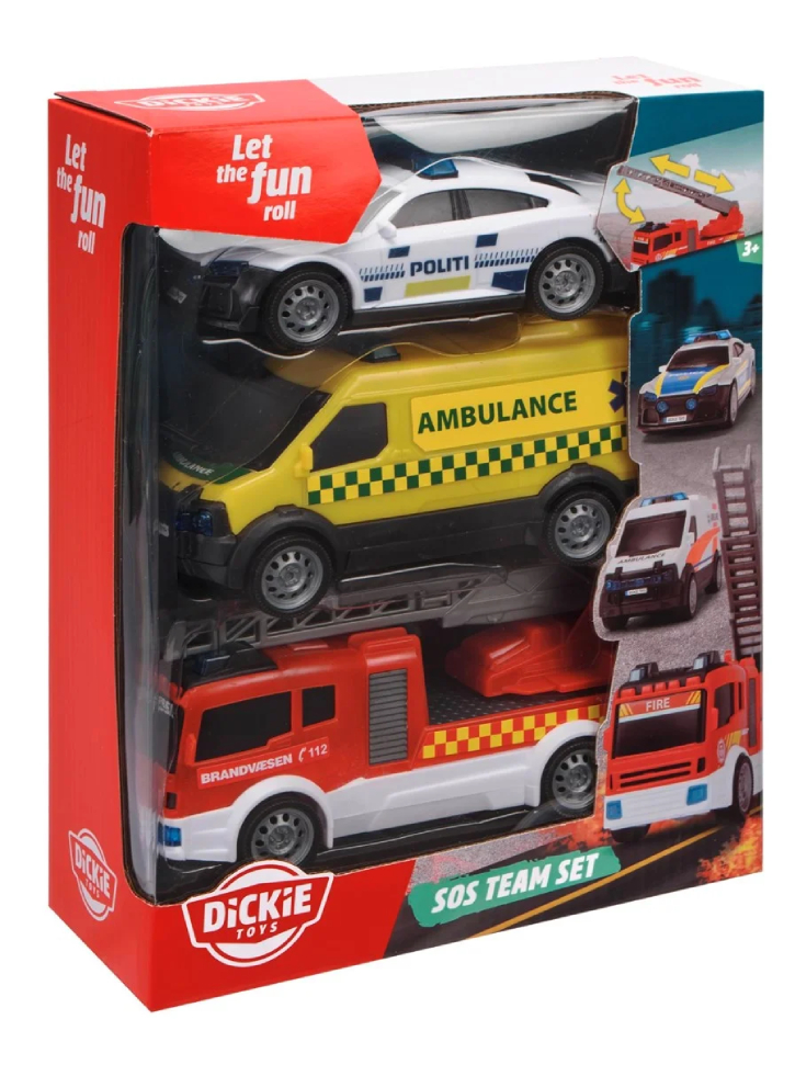 Dickie Toys Sos Team Set Danish (203712015018)