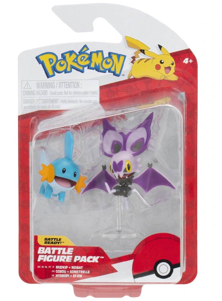Pokemon Battle Feature Noibat & Mudkip (pkw4051)
