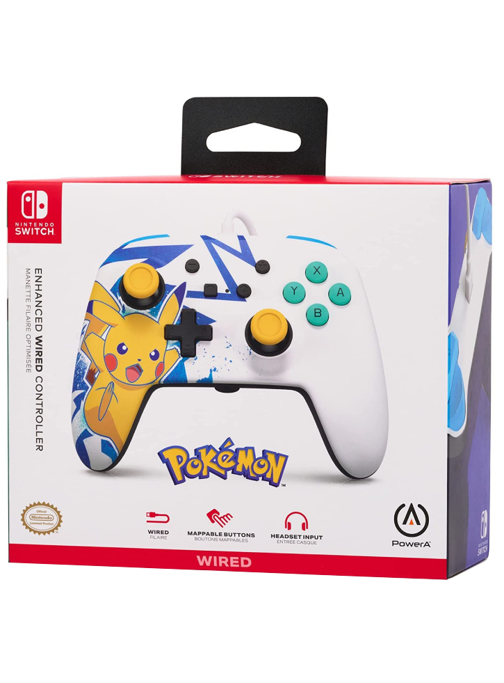 Powera Enh Wired Controller Pikachu High Voltage