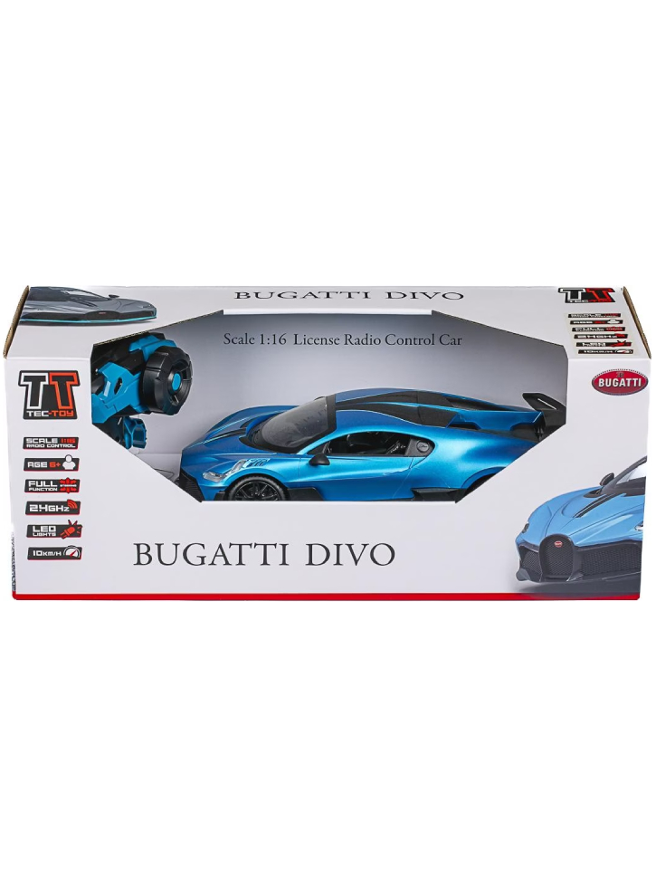 Tec-toy Bugatti Divo R/c 1:16, 2,4ghz, Blue (471318)