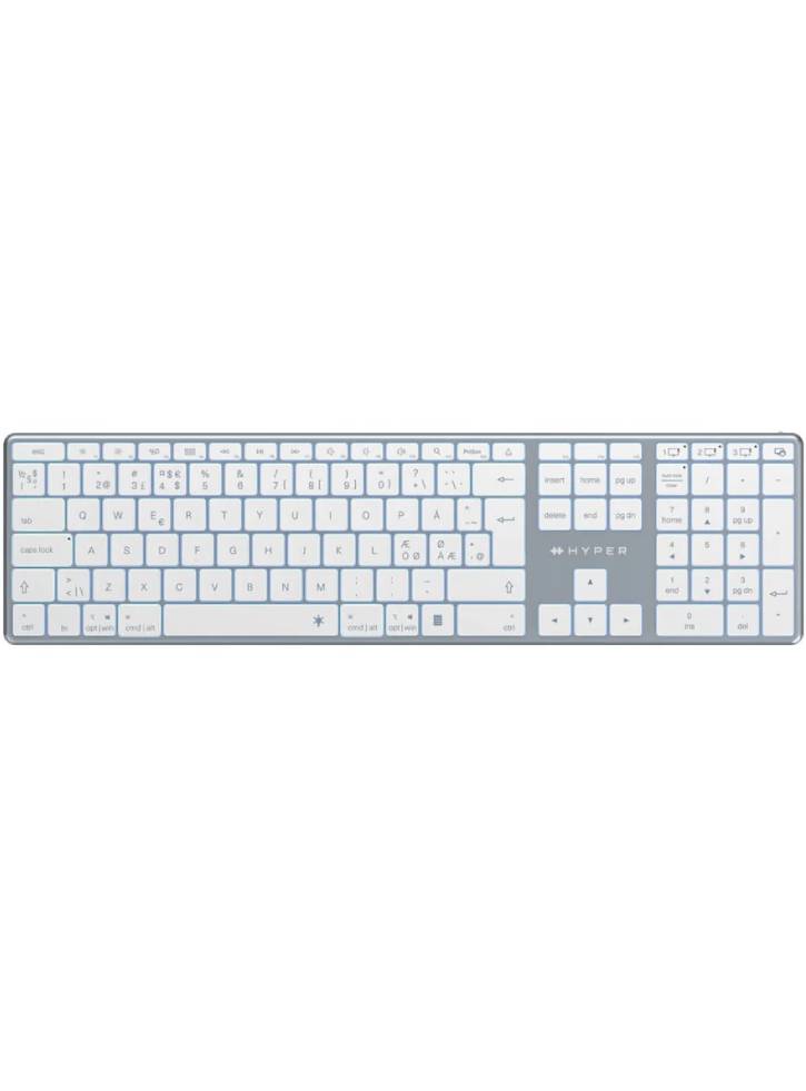 Hyper Bluetooth 5.0 Wireless Keyboard Space Grey (nordic)