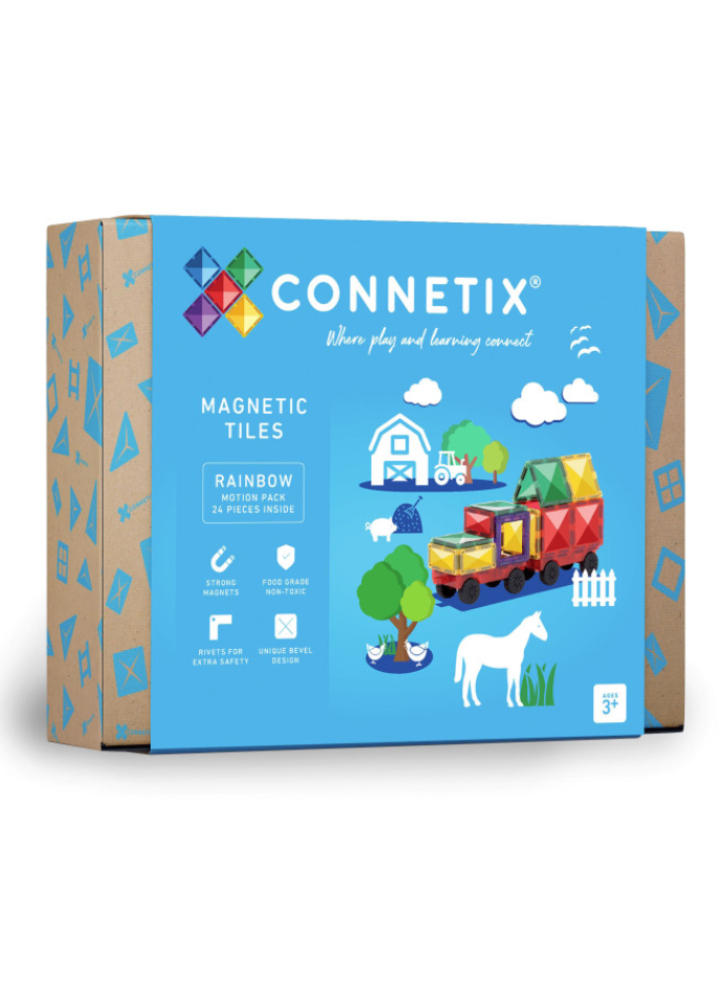 Connetix Rainbow Motion Pack 24 Pieces (ct-r-00024-mo)