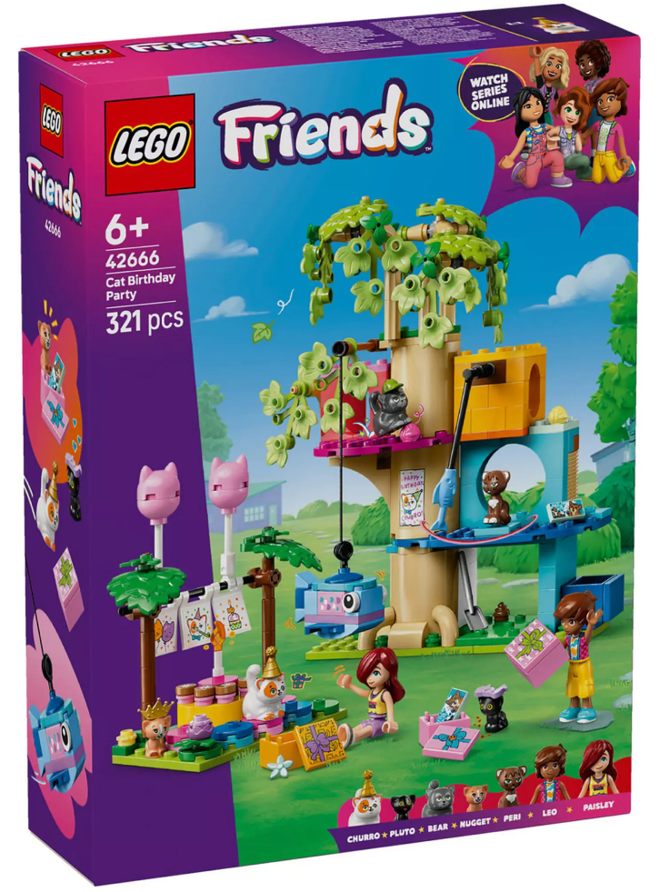 Lego Friends Cat Birthday Party & Tree House (42666)