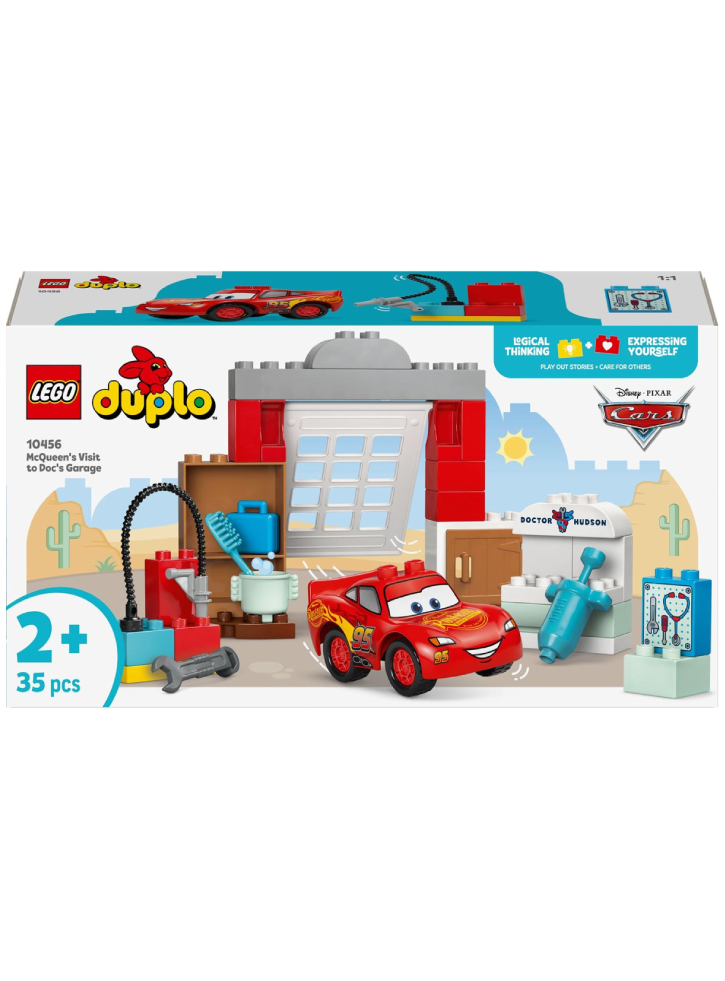 Lego Duplo Disney And Pixar Cars Mcqueen\'s Visit To Doc\'s Garage (10456)