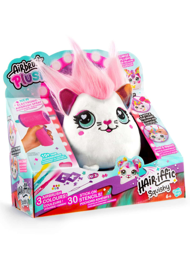Airbrush Plush Hair\'iffic 17cm Squish Pal Princess Random (1040111)