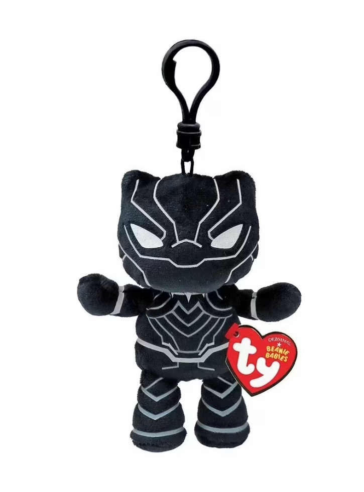 Ty Beanie Babies Clip Black Panther 8.5cm (1607-34003)
