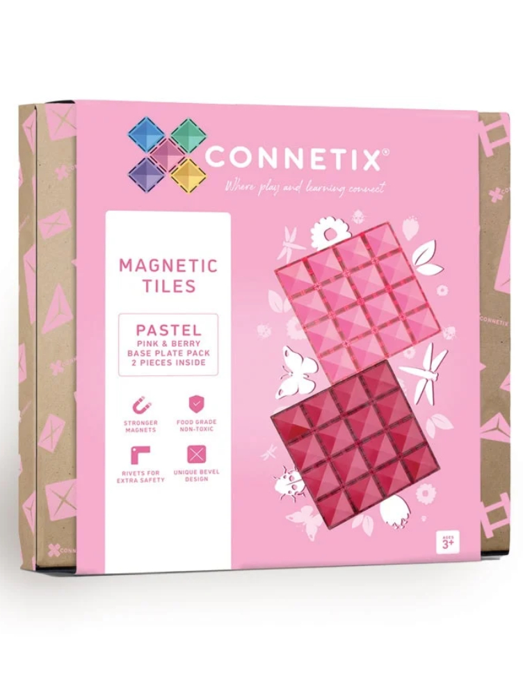 Connetix Base Plate Pastel Pink & Berry (ct-p-pb002-bp)