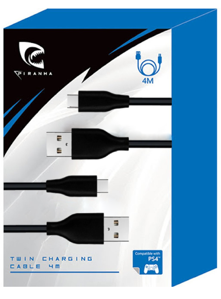 Piranha Xbox Twin Charging Cables 4m
