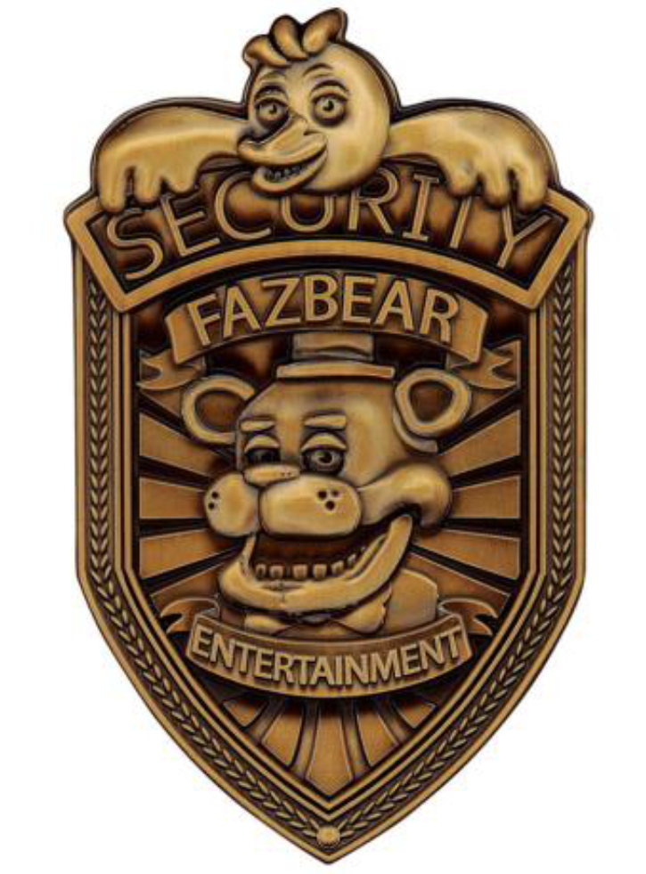 Five Nights At Freddy\'s Réplique Security Badge