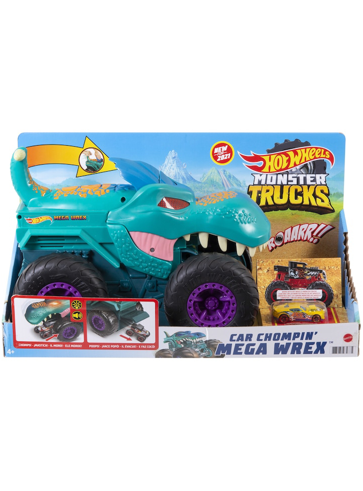 Hot Wheels Monster Trucks Car Chompin\' Mega Wrex (gyl13)