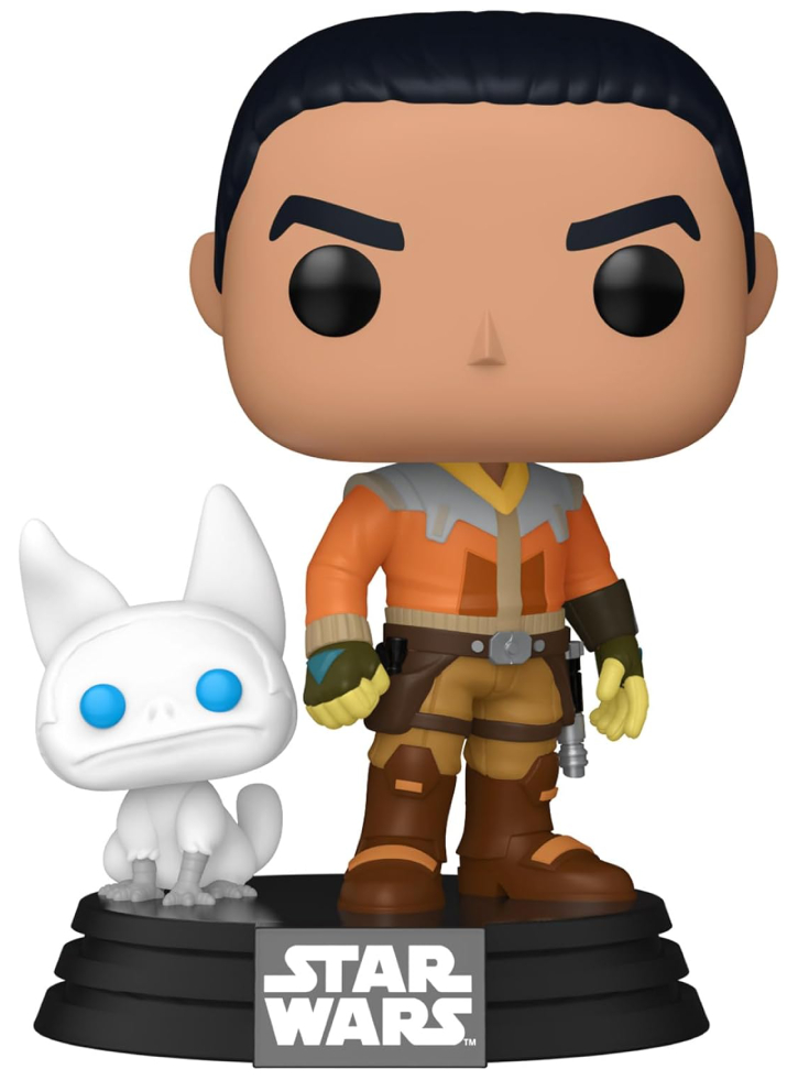 Funko Pop & Buddy Disney Star Wars Rebels Ezra Bridger With Loth Cat (special Edition) #756 Bobble-head
