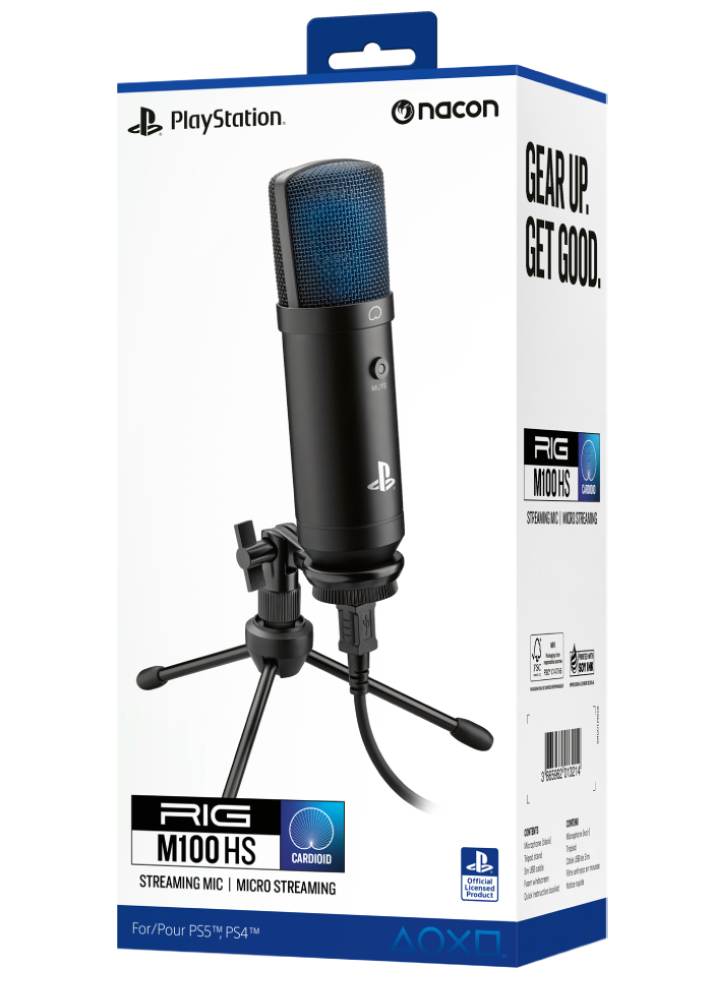Nacon Rig Streaming Microphone M100 Hs Black