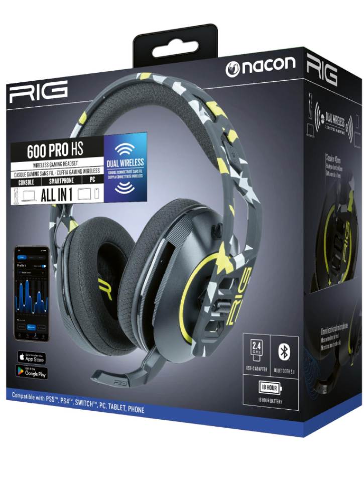 Nacon Rig Wireless Headset 600 Pro Hs Acid Camo