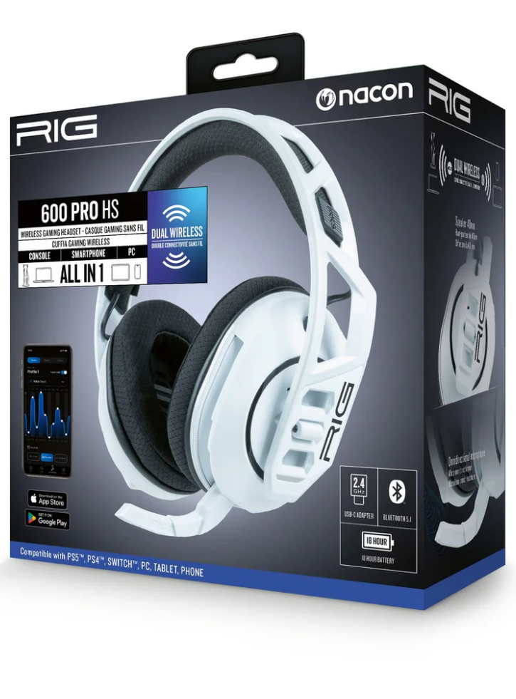 Nacon Rig Wireless Headset 600 Pro Hs White