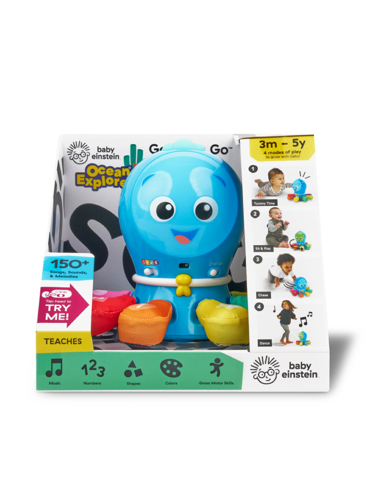Baby Einstein 4-in-1 Crawl & Chase Pal, Go Opus Go (be-16921)