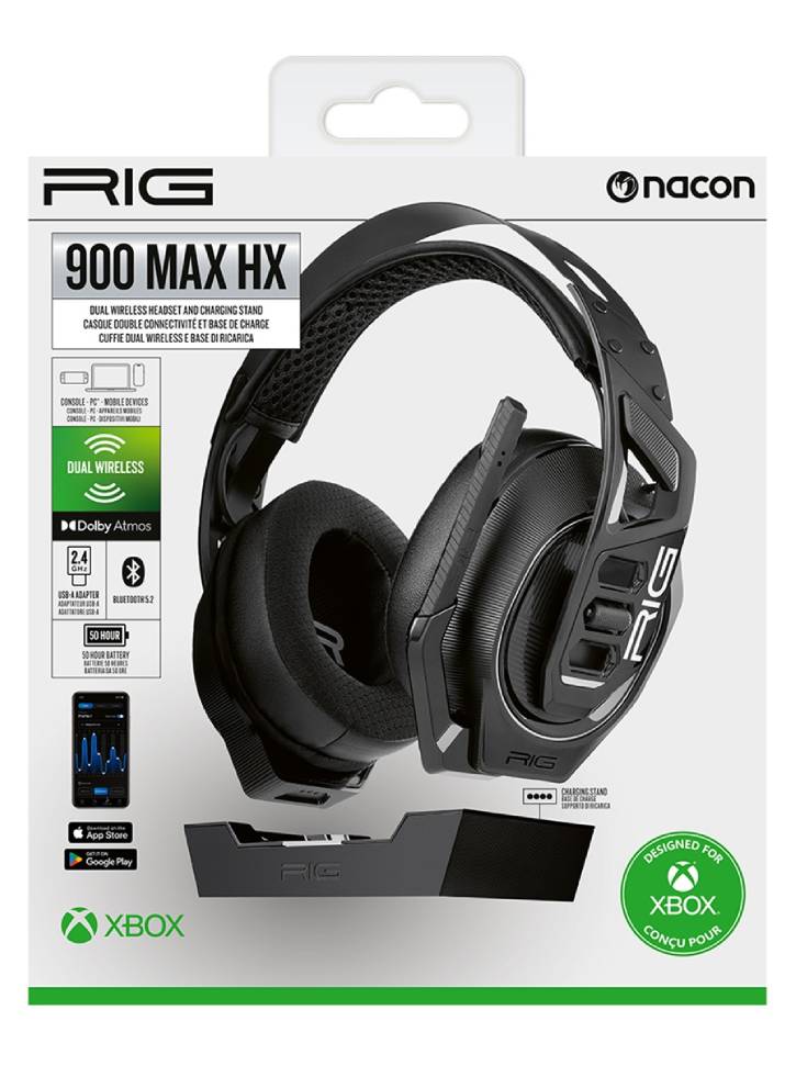 Nacon Rig Wireless Headset 900 Max Hx Black