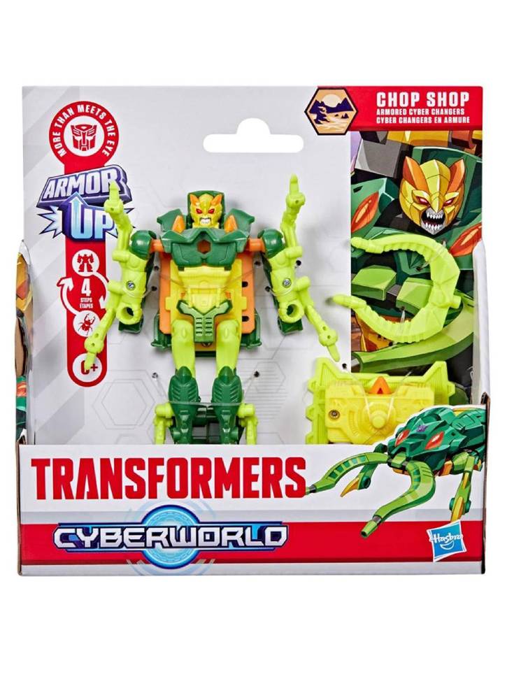 Transformers Evergreen Cyberworld Armored Cyber Changers Armor Chop Shop (g1053)