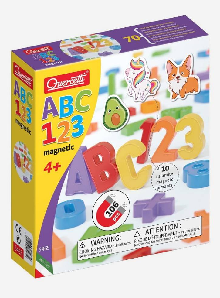 Quercetti Magnets Abc & 123 (qu-5465)