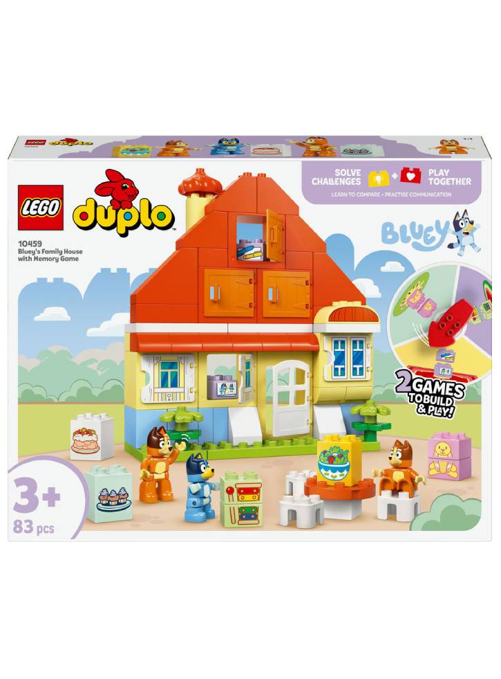 Lego Duplo Bluey Bluey\'s Family House With Memory Game (10459)