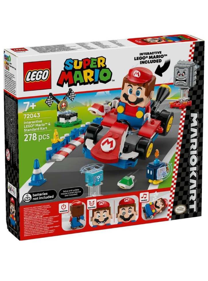Lego Super Mario Mario Karttm: Interactive Lego(r) Mariotm & Standard Kart (72043)